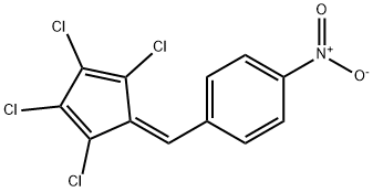 (2,3,4,5-Tetrachloro-2,4-cyclopentadienylidene)-(p-nitrophenyl)methane Struktur