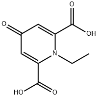 1-ethyl-4-oxo-pyridine-2,6-dicarboxylic acid Struktur