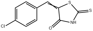 5-[1-(4-CHLORO-PHENYL)-METH-(Z)-YLIDENE]-2-THIOXO-THIAZOLIDIN-4-ONE Struktur