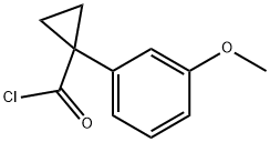 1-(3-Methoxyphenyl)cyclopropanecarbonyl chloride Struktur