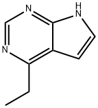 1H-Pyrrolo[2,3-d]pyrimidine, 4-ethyl- (9CI) Struktur