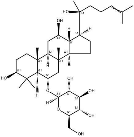 6α-(β-D-グルコピラノシルオキシ)-ダンマラ-24-エン-3β,12β,20-トリオール