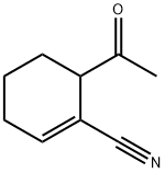 1-Cyclohexene-1-carbonitrile, 6-acetyl- (9CI) Struktur