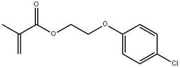 4-CHLOROPHENOXYETHYL METHACRYLATE Struktur