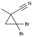 2,2-Dibromo-1-methylcyclopropanecarbonitrile Struktur