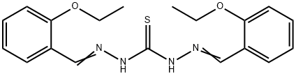 1,3-bis[(2-ethoxyphenyl)methylideneamino]thiourea Struktur