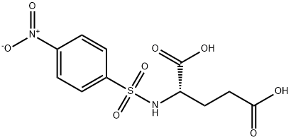 2-[(4-nitrophenyl)sulfonylamino]pentanedioic acid Struktur