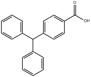 4-benzhydrylbenzoic acid Struktur