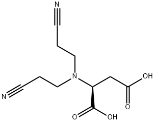 DL-Aspartic acid, N,N-bis (2-cyanoethyl)- Struktur