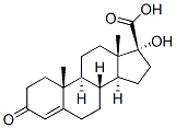 testosterone 17 beta-carboxylic acid Struktur