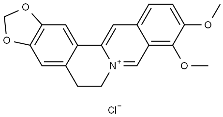 Berberine hydrochloride Structure