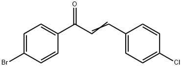 1-(4-BROMOPHENYL)-3-(4-CHLOROPHENYL)-2-PROPEN-1-ONE Struktur