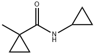 Cyclopropanecarboxamide, N-cyclopropyl-1-methyl- (9CI) Struktur