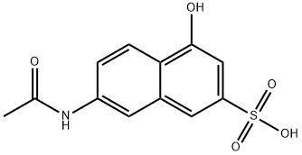 7-(acetylamino)-4-hydroxy-2-Naphthalenesulfonicacid Struktur