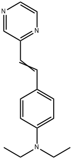 N,N-diethyl-4-(2-pyrazin-2-ylethenyl)aniline Struktur