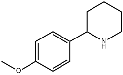 2-(4-METHOXYPHENYL)PIPERIDINE Struktur