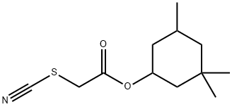 (3,3,5-trimethylcyclohexyl) 2-thiocyanatoacetate Struktur