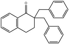 2,2-dibenzyltetralin-1-one Struktur