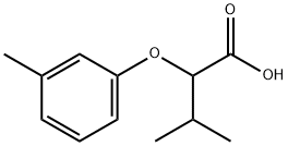 3-methyl-2-(3-methylphenoxy)butanoic acid Struktur