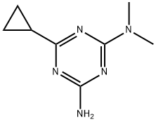 6-CYCLOPROPYL-N,N-DIMETHYL-1,3,5-TRIAZINE-2,4-DIAMINE Struktur