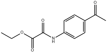 ethyl (4-acetylphenyl)carbamoylformate Struktur