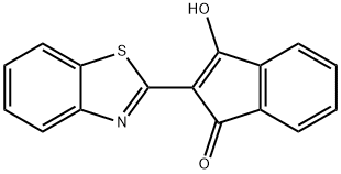 2-(3H-benzothiazol-2-ylidene)indene-1,3-dione Struktur