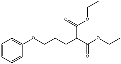 diethyl 2-(3-phenoxypropyl)propanedioate Struktur