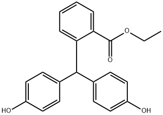 2-[ビス(4-ヒドロキシフェニル)メチル]安息香酸エチル 化學(xué)構(gòu)造式