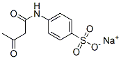 4-(Acetoacetylamino)benzenesulfonic acid sodium salt Struktur