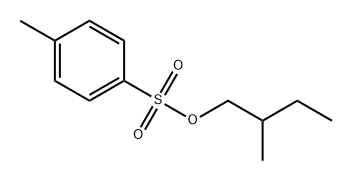 Benzenesulfonic acid, 4-Methyl-, 2-Methylbutyl ester Struktur