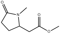 methyl 1-methyl-5-oxopyrrolidine-2-acetate  Structure