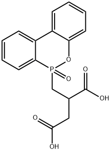 9,10-Dihydro-10-(2,3-dicarboxypropyl)-9-oxa-10-phosphaphenanthrene 10-oxide Struktur