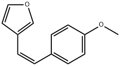 Furan, 3-[(1Z)-2-(4-methoxyphenyl)ethenyl]- (9CI) Struktur