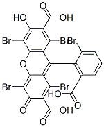 1,4,5,8-Tetrabromo-9-(2-bromo-6-carboxyphenyl)-6-hydroxy-3-oxo-3H-xanthene-2,7-dicarboxylic acid Struktur