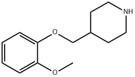 4-[(2-METHOXYPHENOXY)METHYL]PIPERIDINE Struktur