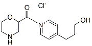 4-(3-hydroxypropyl)-1-(morpholinecarbonyl)pyridinium chloride Struktur