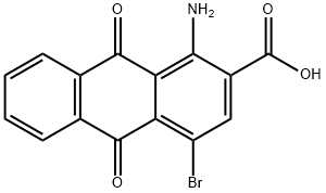 1-amino-4-bromo-9,10-dioxo-9,10-dihydroan thracene-2-carboxylic acid Struktur