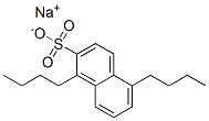 1,5-Dibutyl-2-naphthalenesulfonic acid sodium salt Struktur