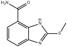 1H-Benzimidazole-4-carboxamide,2-(methylthio)- Struktur