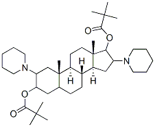 2,16-dipiperidinoandrostane-3,17-diol dipivalate Struktur