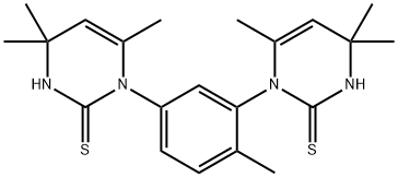 1,1'-(4-Methyl-1,3-phenylene)bis(3,4-dihydro-4,4,6-trimethyl-2(1H)-pyrimidinethione) Struktur