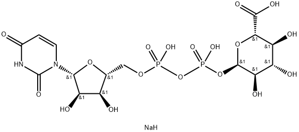 UDPGA TRISODIUM SALT Struktur