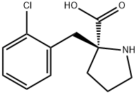 (S)-ALPHA-(2-CHLOROBENZYL)-PROLINE-HCL, 637020-76-9, 結(jié)構(gòu)式