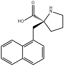 (S)-ALPHA-(1-NAPHTHALENYLMETHYL)-PROLINE-HCL Struktur