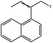 Naphthalene, 1-[1-(fluoromethyl)-1-propenyl]- (9CI) Struktur