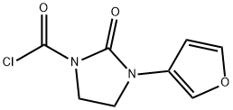 1-Imidazolidinecarbonyl chloride, 3-(3-furanyl)-2-oxo- (9CI) Struktur