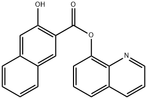 3-Hydroxy-2-naphthoic acid 8-quinolyl ester Struktur