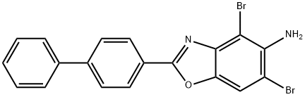 2-(1,1'-BIPHENYL-4-YL)-4,6-DIBROMO-1,3-BENZOXAZOL-5-AMINE Struktur