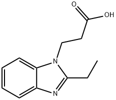 1H-Benzimidazole-1-propanoicacid,2-ethyl-(9CI) Struktur