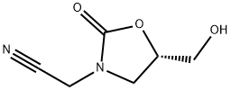 3-Oxazolidineacetonitrile,5-(hydroxymethyl)-2-oxo-,(5S)-(9CI) Struktur